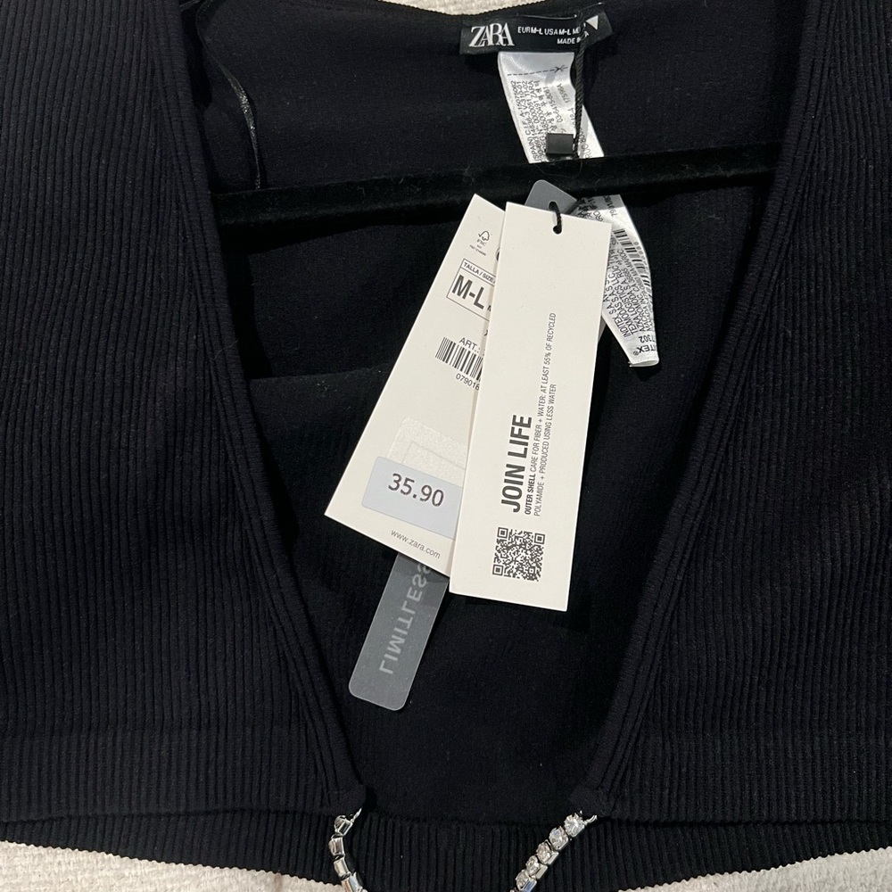Zara Seamless Rhinestone Top - Picture 7 of 7